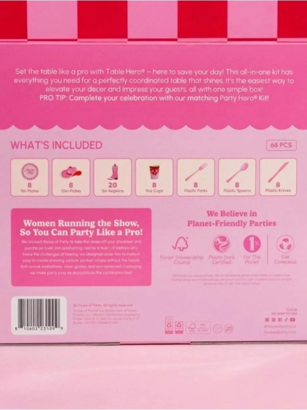 Pink All-In-One Tableware Set